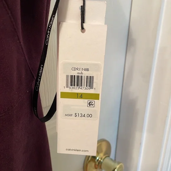 Purple plum suede dress - Picture 4 of 6